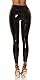 Koucla Glossy Latex Look Leggings L/XL, Schwarz