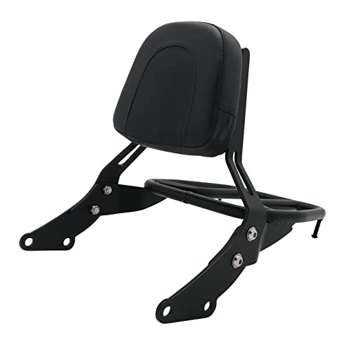 FENGREN Dossier Passager de Moto Sissy Bar Porte-Bagages pour Triumph Bonneville T100 T120 Street Scrambler & Street Twin 2017-2021