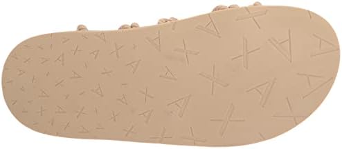 A | X ARMANI EXCHANGE Women's String Rope Sandals Flat, Natural + Mirage, 7 | Image 3