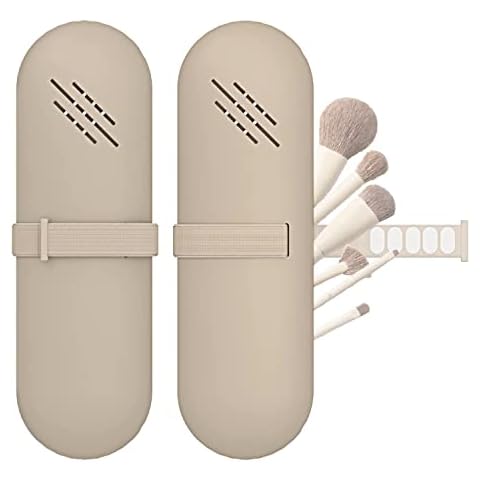 WOBENKE Portable Silicone Makeup Brush Holder Cover