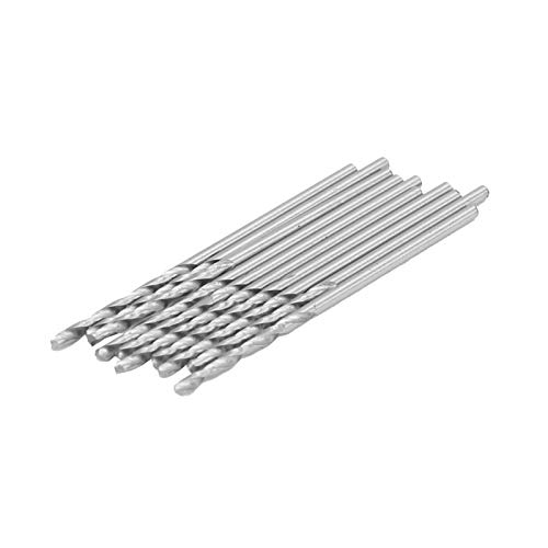 FTVOGUE 10 Pièces de Forets à Tige Droite de 1,35 Mm, Poinçon de Perles de Bijoux en Acier Rapide pour le Perçage de Précision dans l'artisanat et la Fabrication de Bijoux