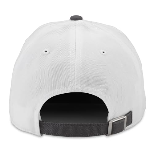 Image of AMERICAN NEEDLE Diet Coke Coca Cola Officially Licensed Ballpark Adjustable Baseball Hat (20001A-DCOKE-WHGY)