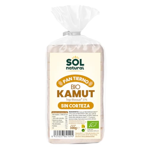 SOLNATURAL Pan TIERNO DE KAMUT SIN Corteza Bio 300 g,