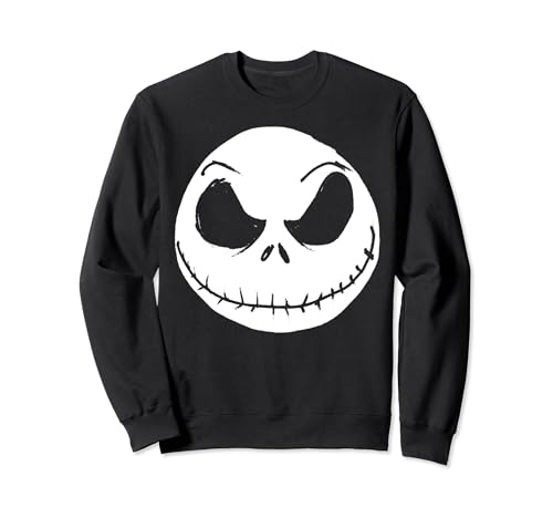 Image of Disney The Nightmare Before Christmas Jack Skellington Face Sweatshirt