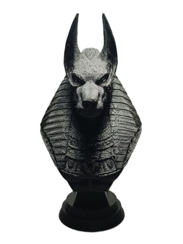 Estátua Decorativa de Anubis, Deus Egípcio, Figura Mitológica para Altar e Decoração, Preto