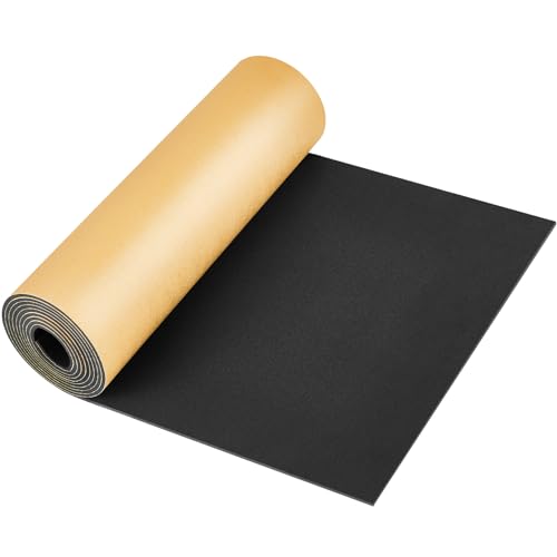 Image of Pangda 1 Piece 78 x 12 x 1 /8 Inch Extra Large Marine Foam Roll Closed Cell Rubber with Adhesive Insulation Sheets Lightweight Single Sided Tape Water Weather Resistant for Craft