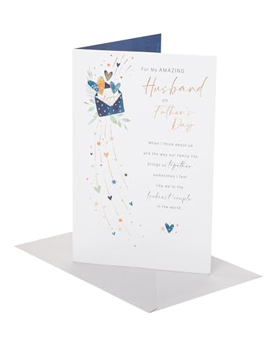 UK Greetings | Fathers Day Card for Husband | Heartfelt Design