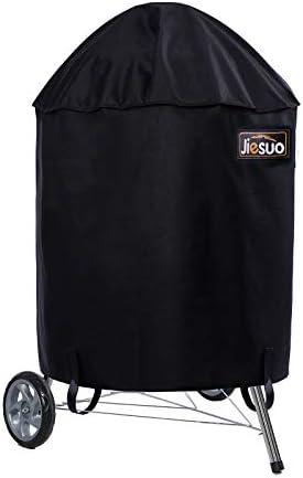 Jiesuo 26 Inch Grill Cover for Weber Charcoal Kettle: Heavy Duty Waterproof Grill Cover