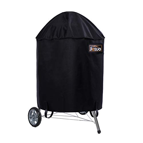 Jiesuo 26 Inch Grill Cover For Weber Charcoal Kettle: Heavy Duty Waterproof Grill Cover #TOP19