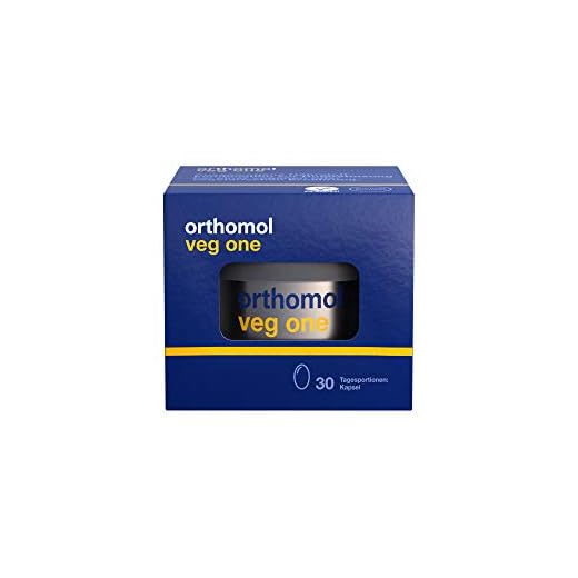 Orthomol veg one 30-talet kapslar – vitaminer för veganer och vegetarier – näringstillsatser med vitamin D3 & Omega 3
