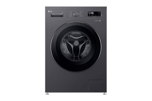 LG 1200 RPM Front Load STS Drum 6 Motion DD Steam Cycle Washing Machine, 9 kg Capacity, Middle Black - F2Y1VYP6J