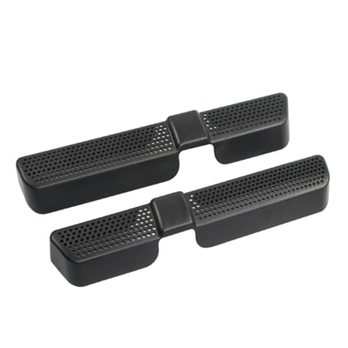 ULTECHNOVO 2piezas De Salida De Aire Para Asiento Trasero De Coche De Salida De Aire Acondicionado Color Negro