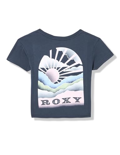Image of Roxy Womens Boyfriend Crew T-Shirt, Casual Relaxed Fit Crew Neck Tee Short Sleeve Cotton Basic Shirt Everyday Comfort