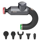 ibreo Surge Pro Deep Tissue Massage Gun with Heat, Percussion Muscle Massager for Pain Relief with 12mm Amplitude, 4 Speeds and 6 Massage Heads, Handheld Back and Neck Massager for Athletes Men Women