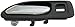 Dorman 92404 Front Driver Side Interior Door Handle Compatible with Select Honda Models, Black; Chrome