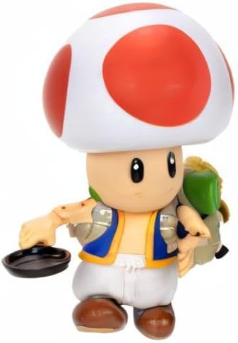 THE SUPER MARIO BROS. MOVIE - 5 Inch Action Figures Series 1 – Toad Figure with Frying Pan Accessory - Image 7