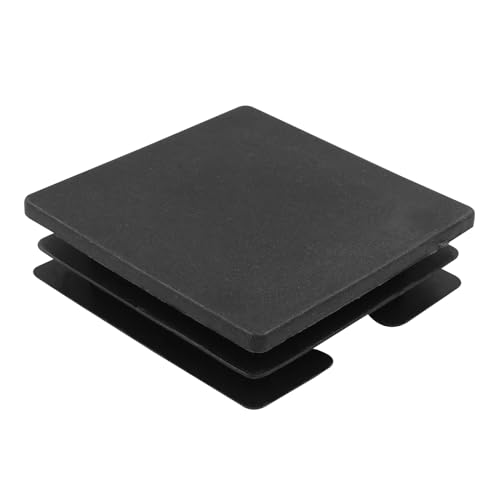 Image of Bonsicoky 8 Pack 3 inch Square Plastic Plugs, Black Tubing End Caps Plugs Insert for Square Tube and Furniture Legs
