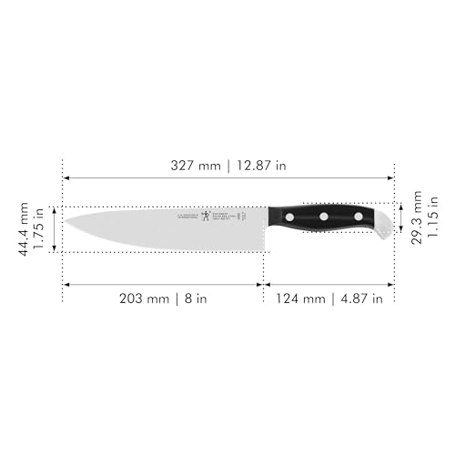 HENCKELS Statement Razor-Sharp 2-pc Chef Knife Set, German Engineered Informed by 100+ Years of Mastery, Black/Stainless Steel