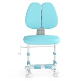 【Dossier Ergonomique】Notre chaise bureau enfants est dotée d'un dossier double adaptable avec une rotation gauche-droite de 0 à 30° pour réduire le stress du dos, et une inclinaison avant-arrière de 0 à 25° pour s'aligner automatiquement avec la posture naturelle de votre enfant.