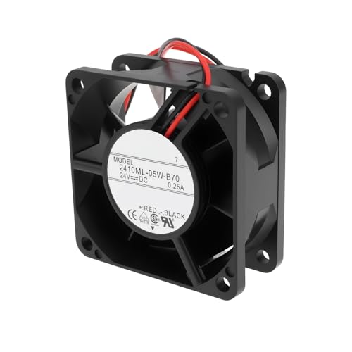 ECSiNG Ventola Di Raffreddamento A 2 Fili 2410ML-05W-B70 24 V CC 0,25 A Per Chassis Di Apparecchiature Di Comunicazione Per Rack Server 60X60X25 Mm