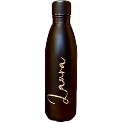 BY JUANITA Botella de Agua de Acero Inoxidable Personalizada con Nombre 750ml