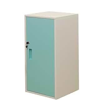 キューブBOX 鍵付きロッカー ハイタイプ ブルー Amazon.co.jp: キューブBOX鍵付ロッカーハイタイプ 扉付き収納