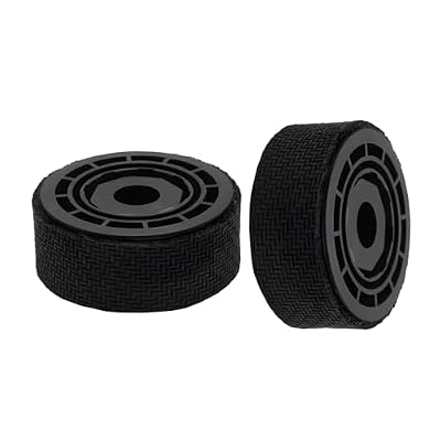 2 Pcs Wheels for iRobot Braava Jet M6, Rubber Tread with Diamond Pattern, 1.8 in / 4.5 cm Diameter, Mop Robot Replacement Parts, Easy to Install