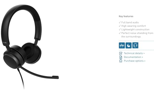 Casque filaire Snom A310D stéréo professionnel avec prise Quick Release - 5