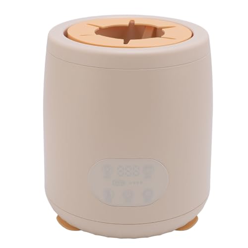 Agitador de biberones, 3 modos de mezcla, 4 velocidades, eléctrico, automático, ajustable, con 5 temporizadores, agitador de biberones para bebés con luz nocturna