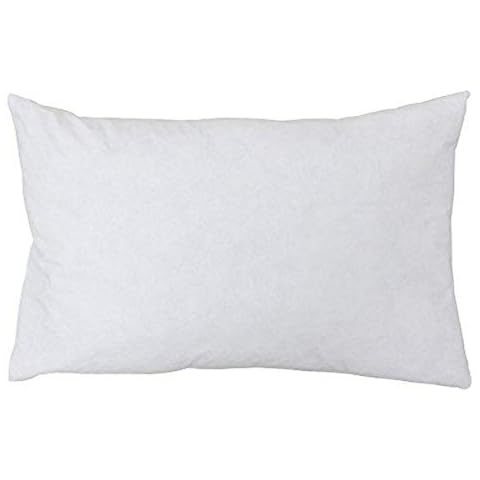 Riva Paoletti 100% Finest White Duck Feather Cushion Inner Pad, 40 x 60cm, Cotton, Ivory Cover