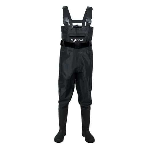 Night Cat Wathose Herren Damen Frauen Wathose mit Stiefeln wasserdichte Atmungsaktive Crosswater Waders