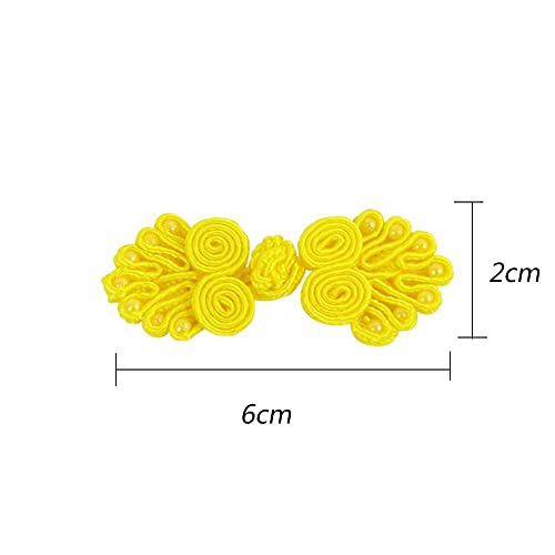 5Pcs Chinese Knots Frog Buttons Closure Sewing Buttons Fasteners For Diy Sewing Coats Cheongsam Cloak Sweater Bridal Costume(White) #TOP2