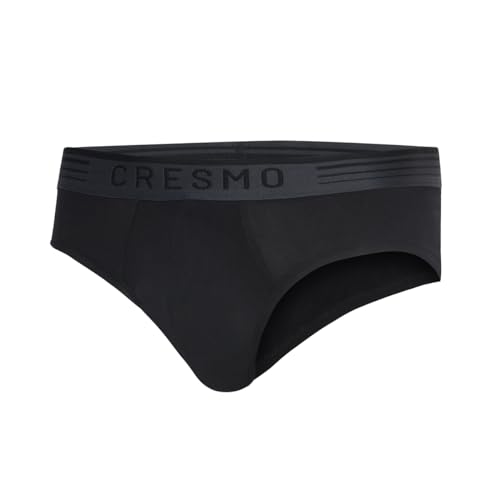 Image of Cresmo Men's|Anti-Microbial Luxury Micro Modal Underwear Breathable Ultra Soft Comfort Lightweight Brief|Pack of 2 |