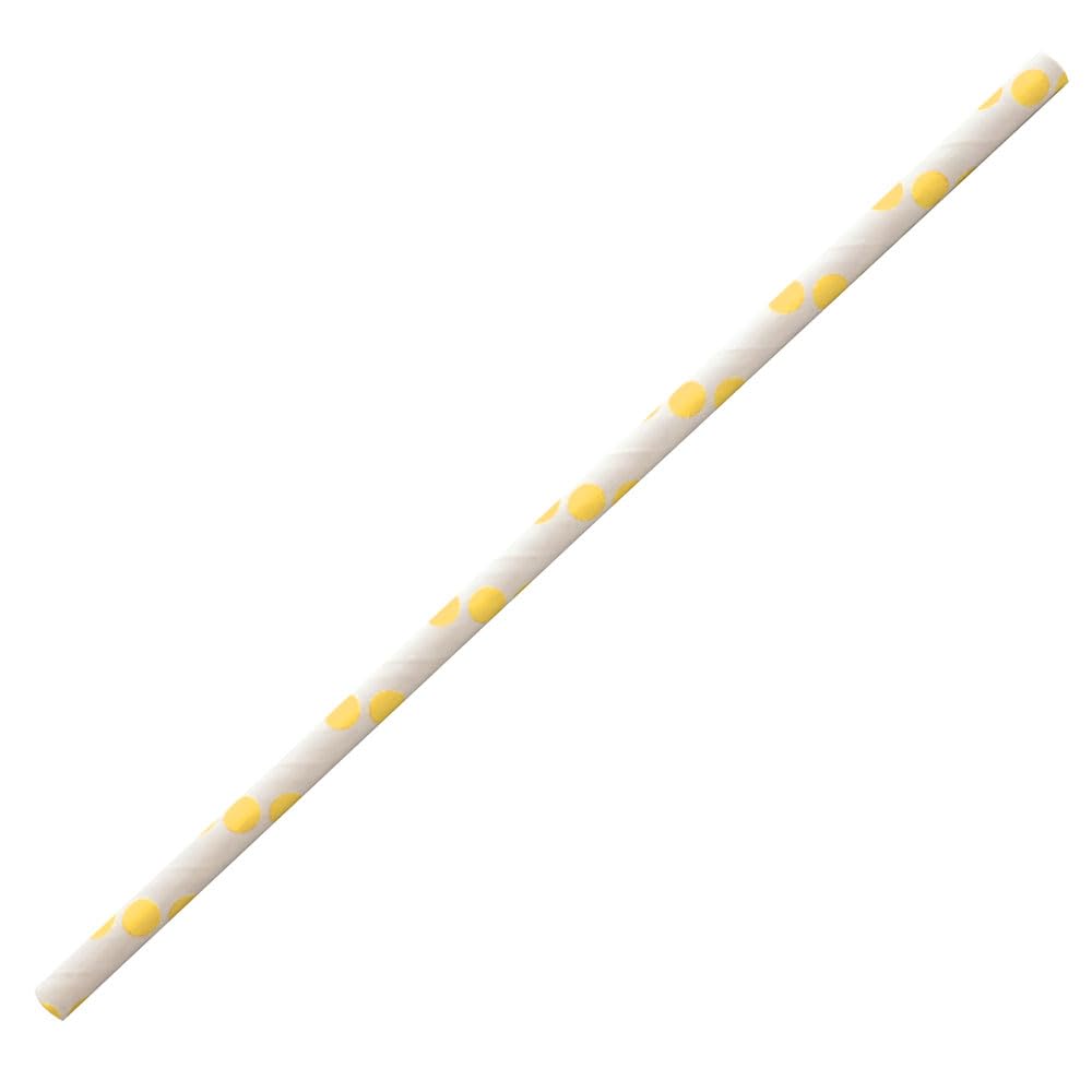 FRANZ MENSCH 3000 Stück NATUREStar Papiertrinkhalme Classic, gepunktet | FSC®-Mix, rot-weiß, L: 19,7cm, Ø: 0,6cm, Karton, Papier-Trinkhalme, Rührstäbchen, Strohhalme