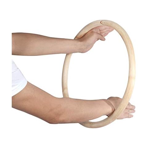 G-like Wing Chun Rattan Ring (11 Inch) Natural Wood Wing Tsun Kung Fu Wrist Hand Legs Strength Martial Arts Training Equipment Cover