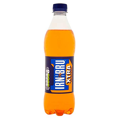 IRN-BRU XTRA Zero No Sugar & Low Calorie with XTRA Taste, Refreshingly Fizzy Soft Drink - 1 x 500ml Bottle
