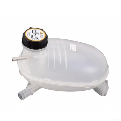 Jotekonoby Depósito de expansión del depósito de refrigerante del motor con tapa para Escape 2017-2019, compatible con el número de pieza OEM GV6Z8A080B, plástico blanco enfriamiento Sy