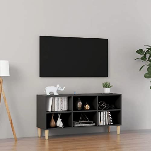 vidaXL-Mueble-de-TV-con-Patas-Soporte-Mobiliario-Aparador-Estante-Salon-Sala-de-Estar-Dormitorio-Decoracion-Blanco-1035x30x50-cm-Madera-Maciza