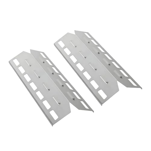 GriHero Edelstahl-Brennerabdeckung für Landmann Triton 2 und Landmann Triton 3, Burnhard und Taino die meisten Gasgrill, 39,5 x 16.5 cm, 2er-Pack