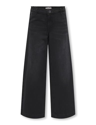 Only Kids KOGCOMET Wide DNM PIM528 Noos, Pantalons Filles, Washed Black, 158