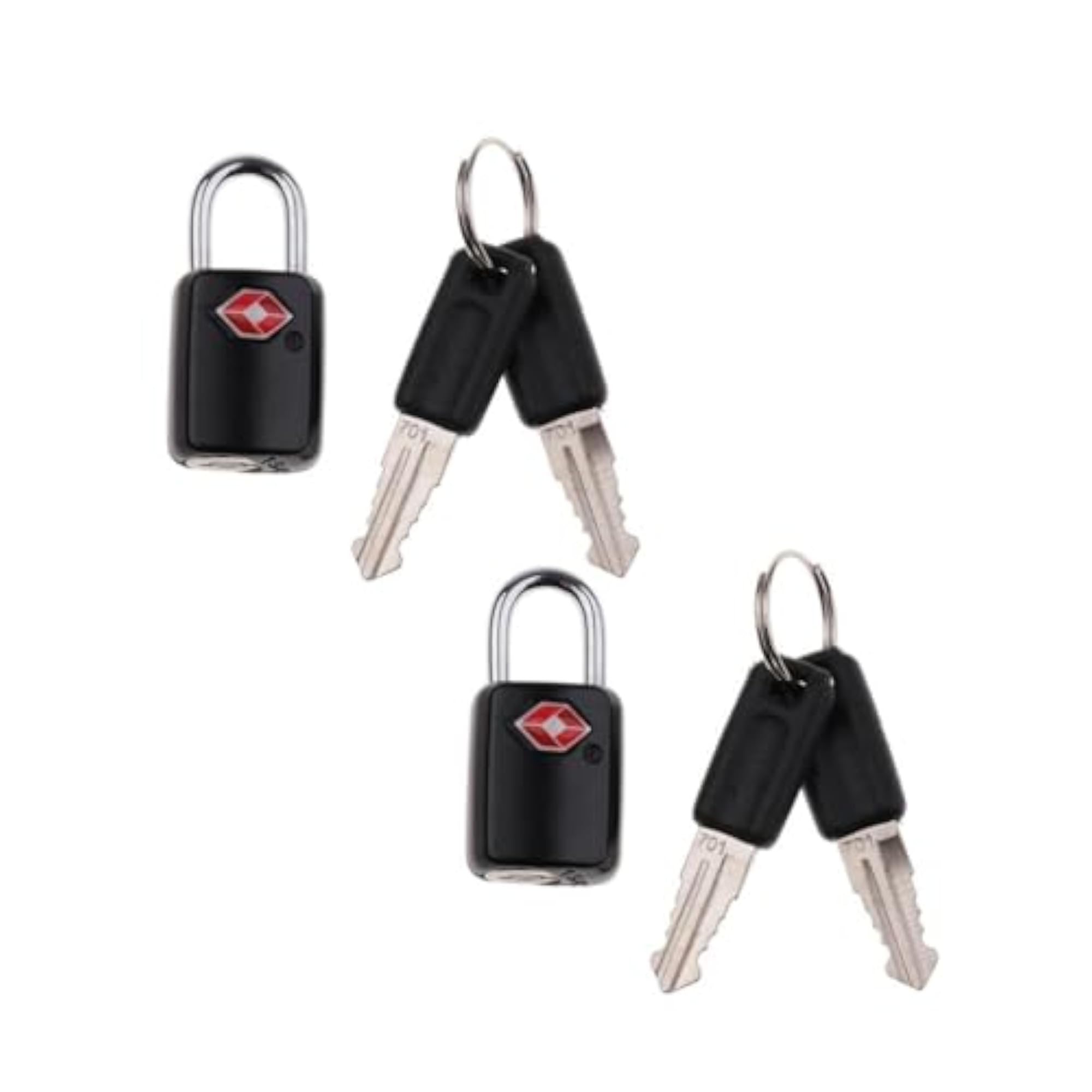 2x TSA Safe Travel Padlock Luggage Lock