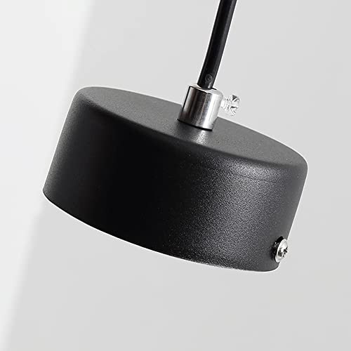 Lámpara colgante de cilindro para mesita de noche con luz LED integrada 6