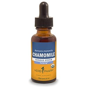 Herb Pharm Certified Organic Chamomile Liquid Extract for Calming Nervous System Support – 1 Ounce (DCHAM01)