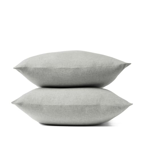 Coyuchi Cloud Brushed Organic Flannel Pillowcase Set of 2