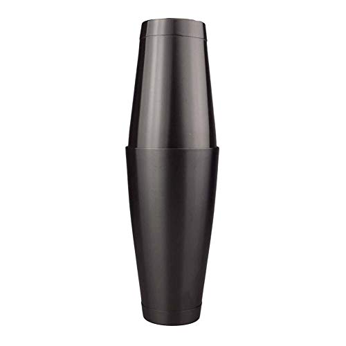 Loveinwinter Boston, Deux Inox, 600Ml& 750Ml(26Oz) Kit Pour Faire, Shaker 2 Pieces Pour Barmen Professionnels Et à Domicile Les Amateurs de Cocktails, Noir, 2 Cover