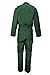 Natural Uniforms Mens Long Sleeve Zip Up Twill Coverall, Stain and Wrinkle Resistant (Hunter Green, Medium Tall)