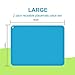 Silicone Kids Placemats, Non-Slip Silicon Placemats for Kids Baby Toddlers Childrens, Kids Portable Placemat for Dining Table, 2Pack, Blue/Green