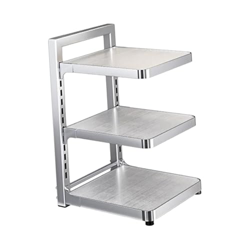 Baoblaze Pot Pan Rack, Pots and Pans Organizer,Stainless Steel Standing Pot Rack, Space Saving Pot Holder Rack for Kitchen, 3 Tier - Image 6