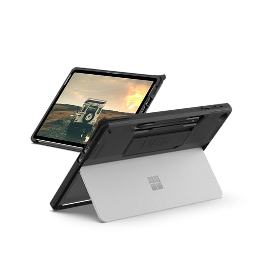 URBAN ARMOR GEAR UAG Designed for Microsoft Surface Pro 1st Edition 12 Case - Rugged Protective Cover with Built-in Handstrap & Pen Holder Military Grade Drop Proof Scout Black