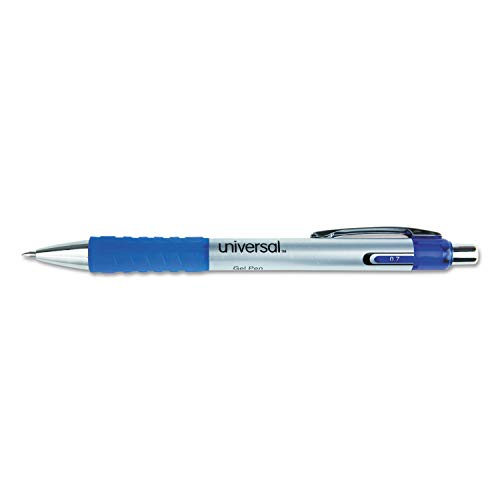 Bolígrafo retráctil Universal One gel azul mediano docena miniatura 1